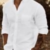 Men's Button Long Sleeve Lapel Shirt
